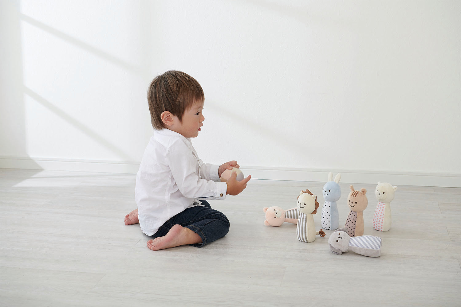 エドインター|ラトル6本&ボールのセット (マシュマロボウリング)