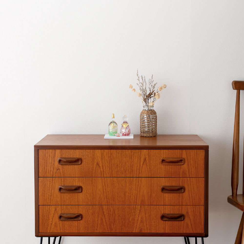 雛人形 ichi glass 桜雛 ガラスの雛人形