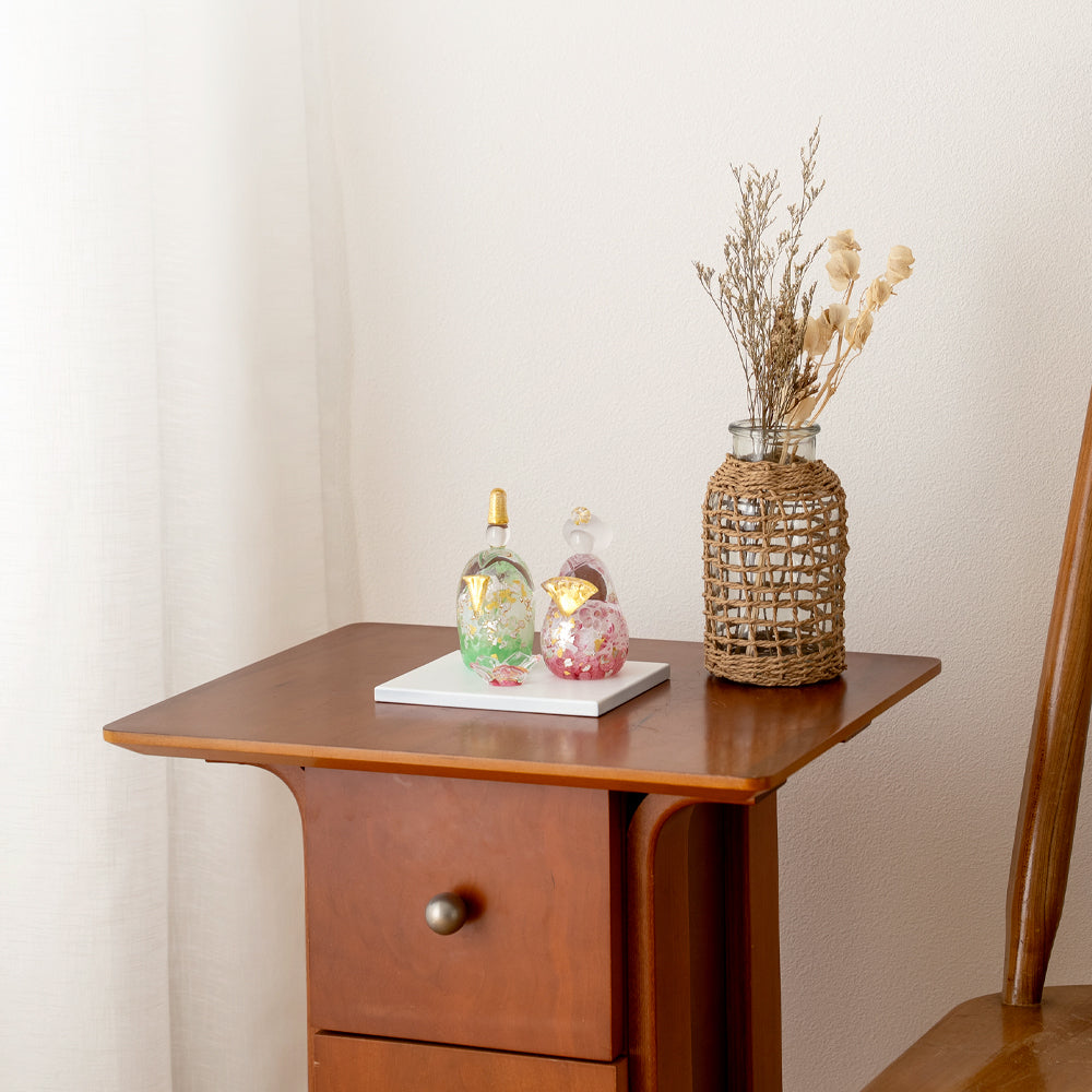 雛人形 ichi glass 桜雛 ガラスの雛人形