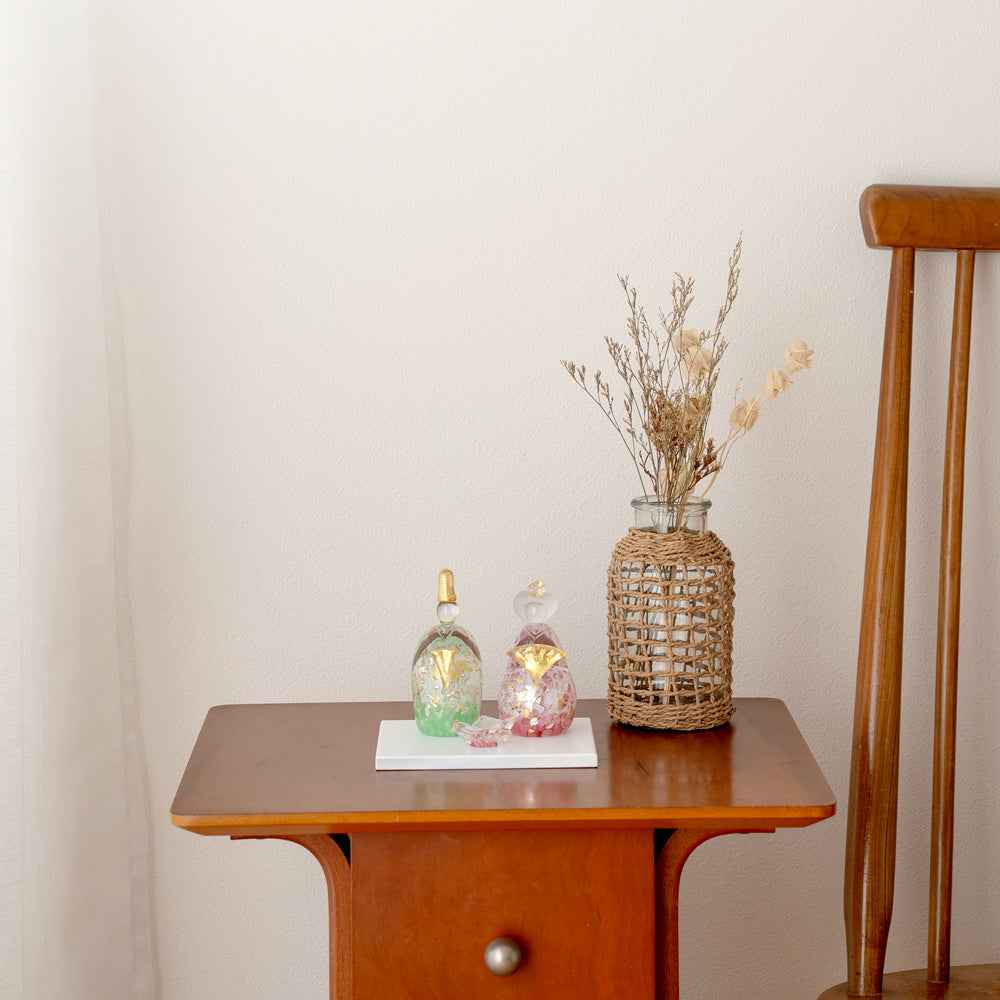 雛人形 ichi glass 桜雛 ガラスの雛人形