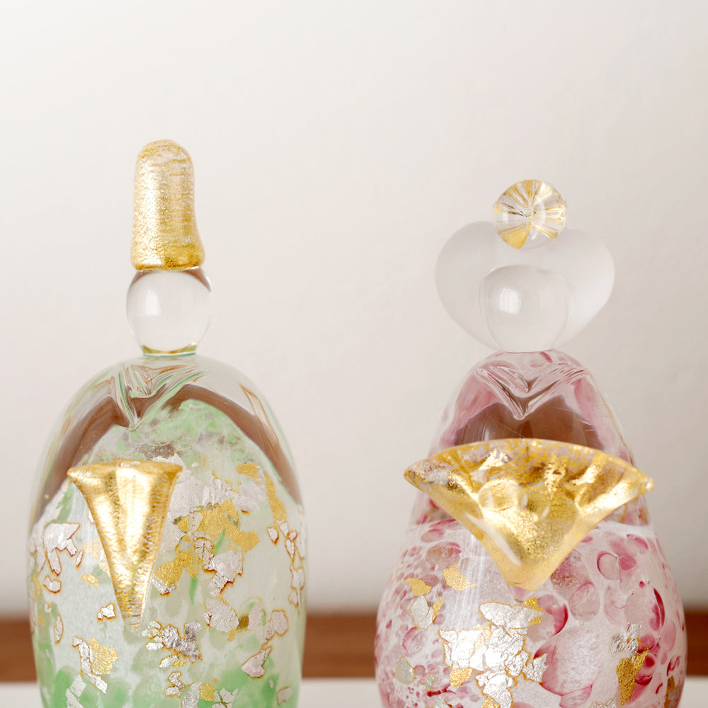 雛人形 ichi glass 桜雛 ガラスの雛人形