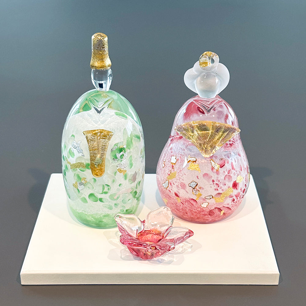 雛人形 ichi glass 桜雛 ガラスの雛人形