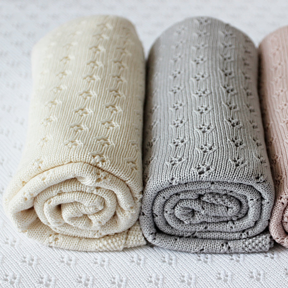 cotton&sweets(コットンアンドスイーツ)|透かし編みバンブーブランケット