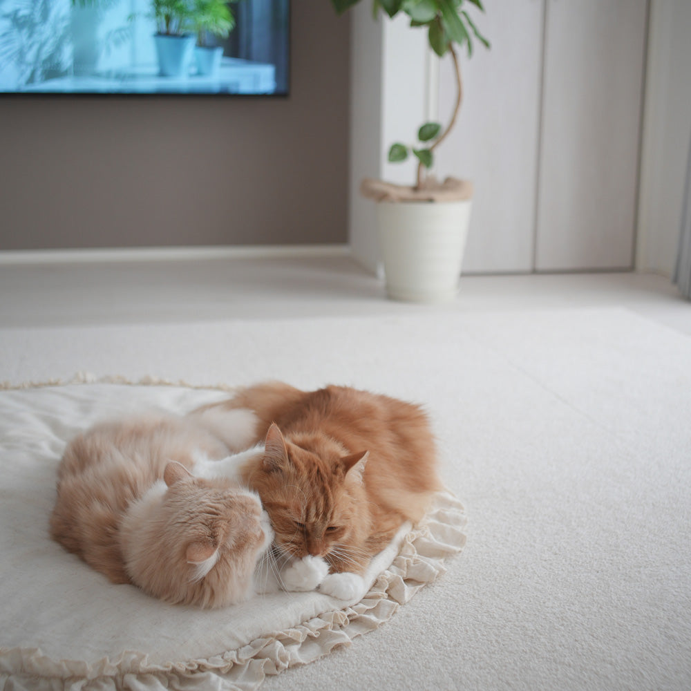 NATURAL MAISON(ナチュラルメゾン)|ティングルマット 愛犬も猫ものんびりするラッフルプレイマット