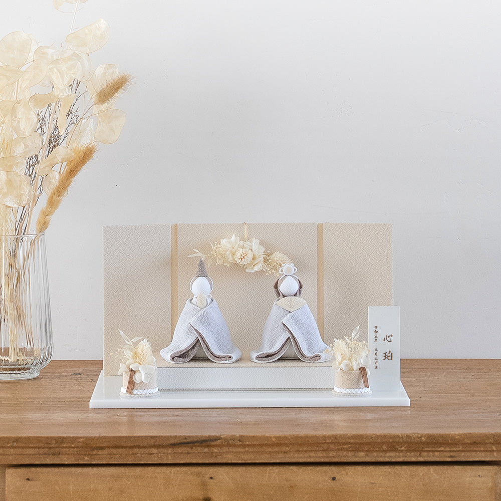 雛人形 美奏 あわいろ こはく -心珀- cuna select限定 雛揃 淡色