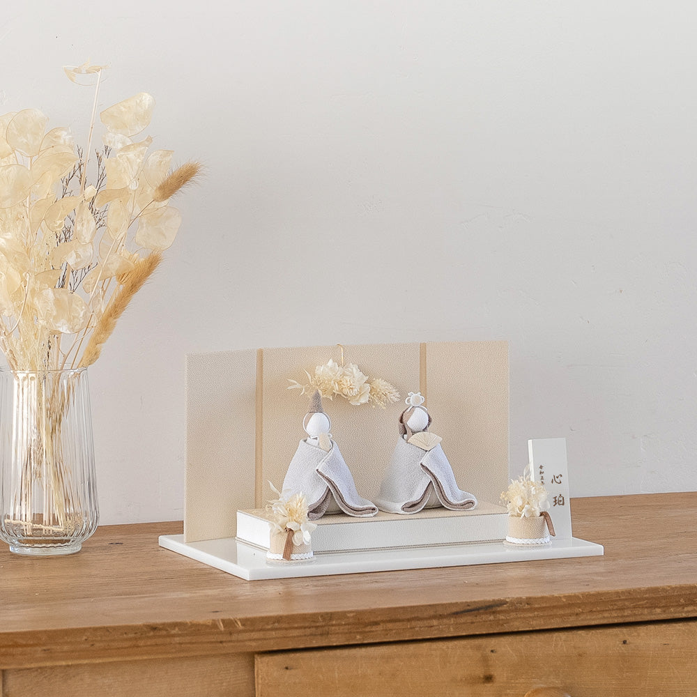 雛人形 美奏 あわいろ こはく -心珀- cuna select限定 雛揃 淡色