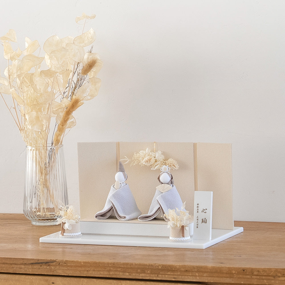 雛人形 美奏 あわいろ こはく -心珀- cuna select限定 雛揃 淡色