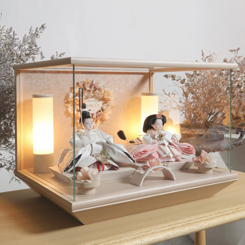 雛人形 kokokara(ここから) 桃音-mone-(もね) 花飾りひな人形(メーカー直送)