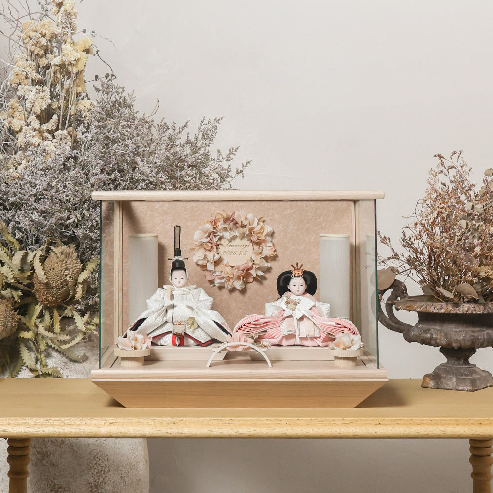 雛人形 kokokara(ここから) 桃音-mone-(もね) 花飾りひな人形(メーカー直送)