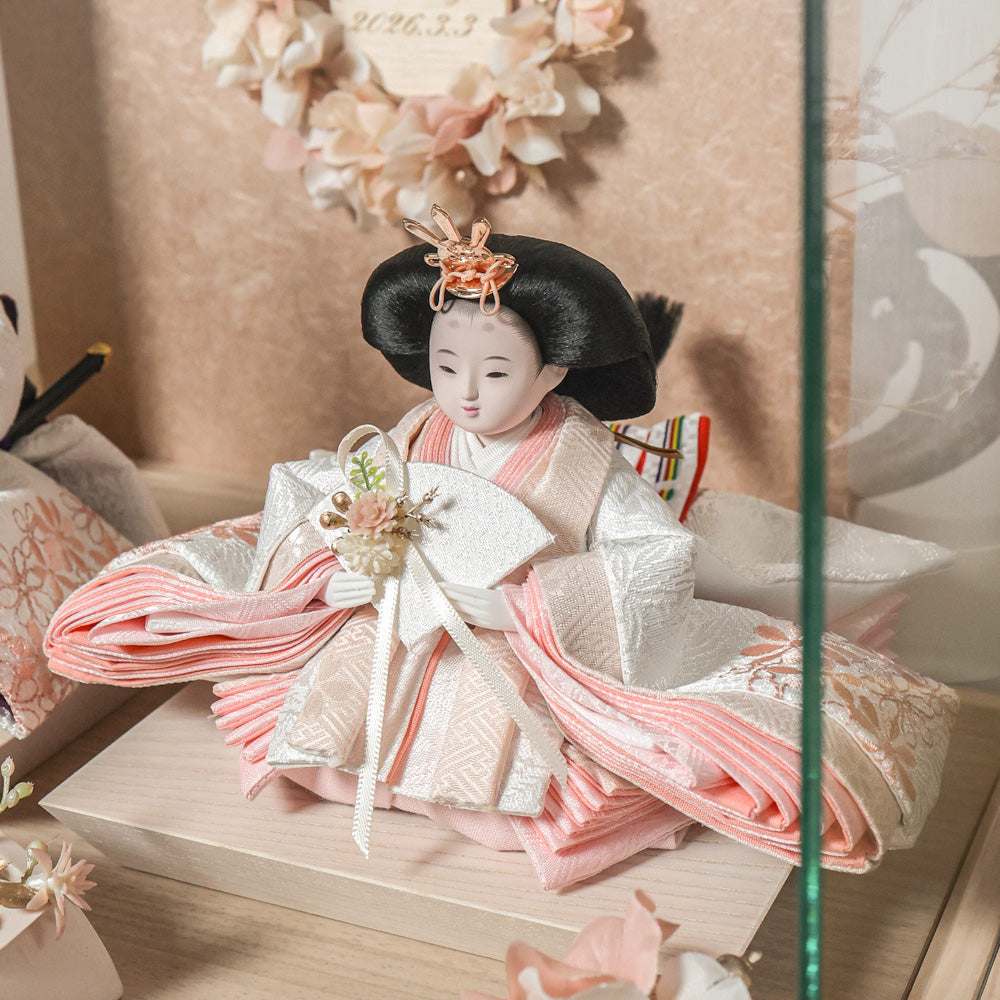 雛人形 kokokara(ここから) 桃音-mone-(もね) 花飾りひな人形(メーカー直送)