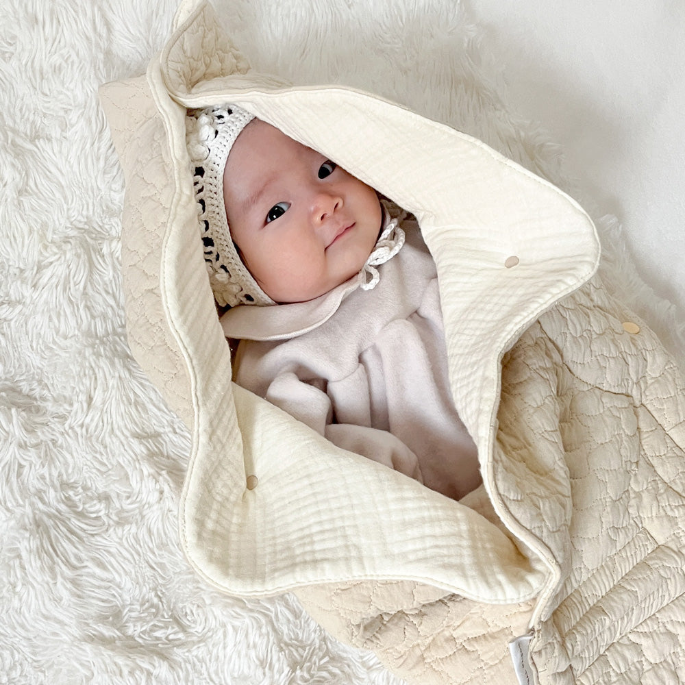 可麗寶寶 Crepe Bebe |可變成墊子的包巾 |NATURAL MAISON