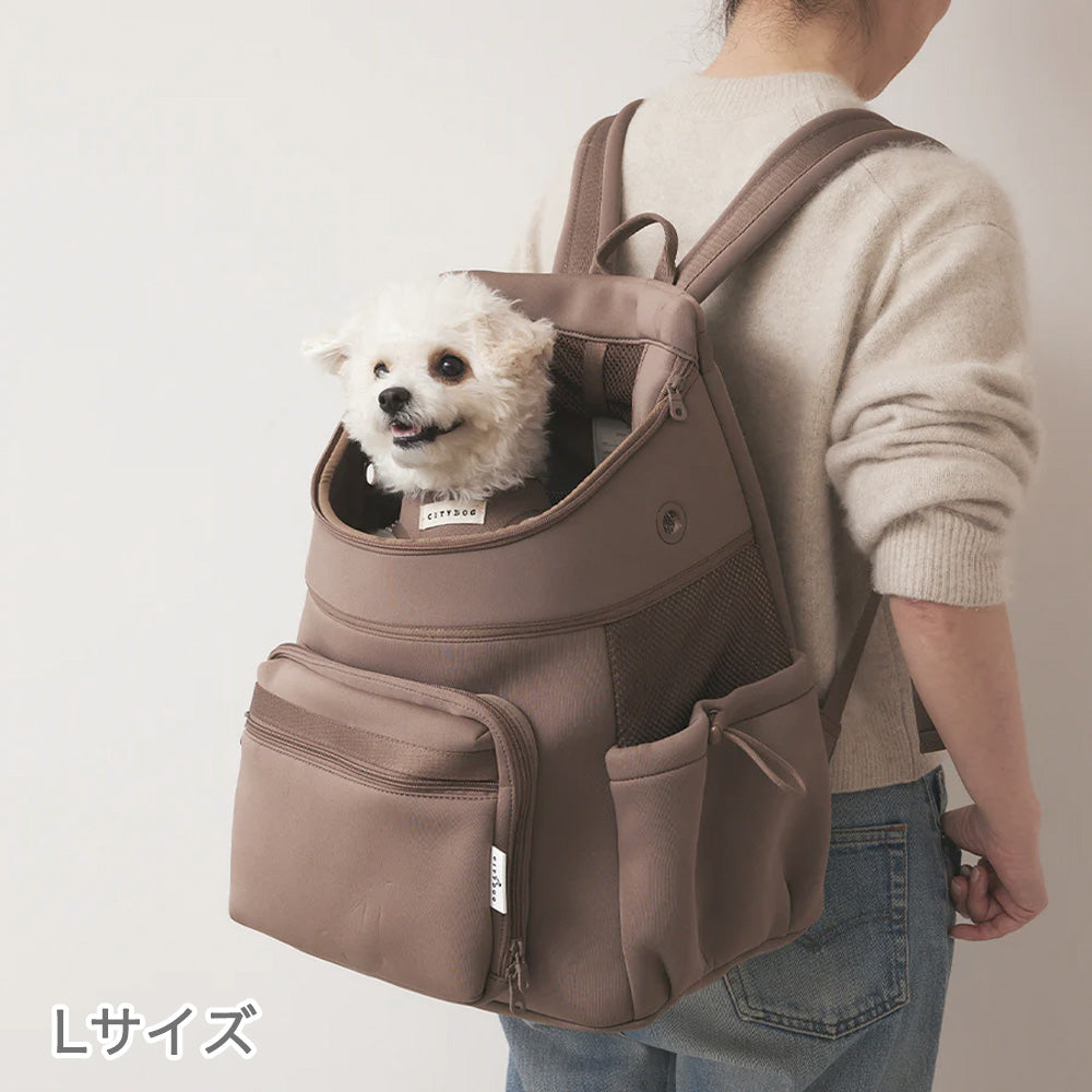 上部メッシュ付き ネオプレーンバックパックキャリー|CITYDOG