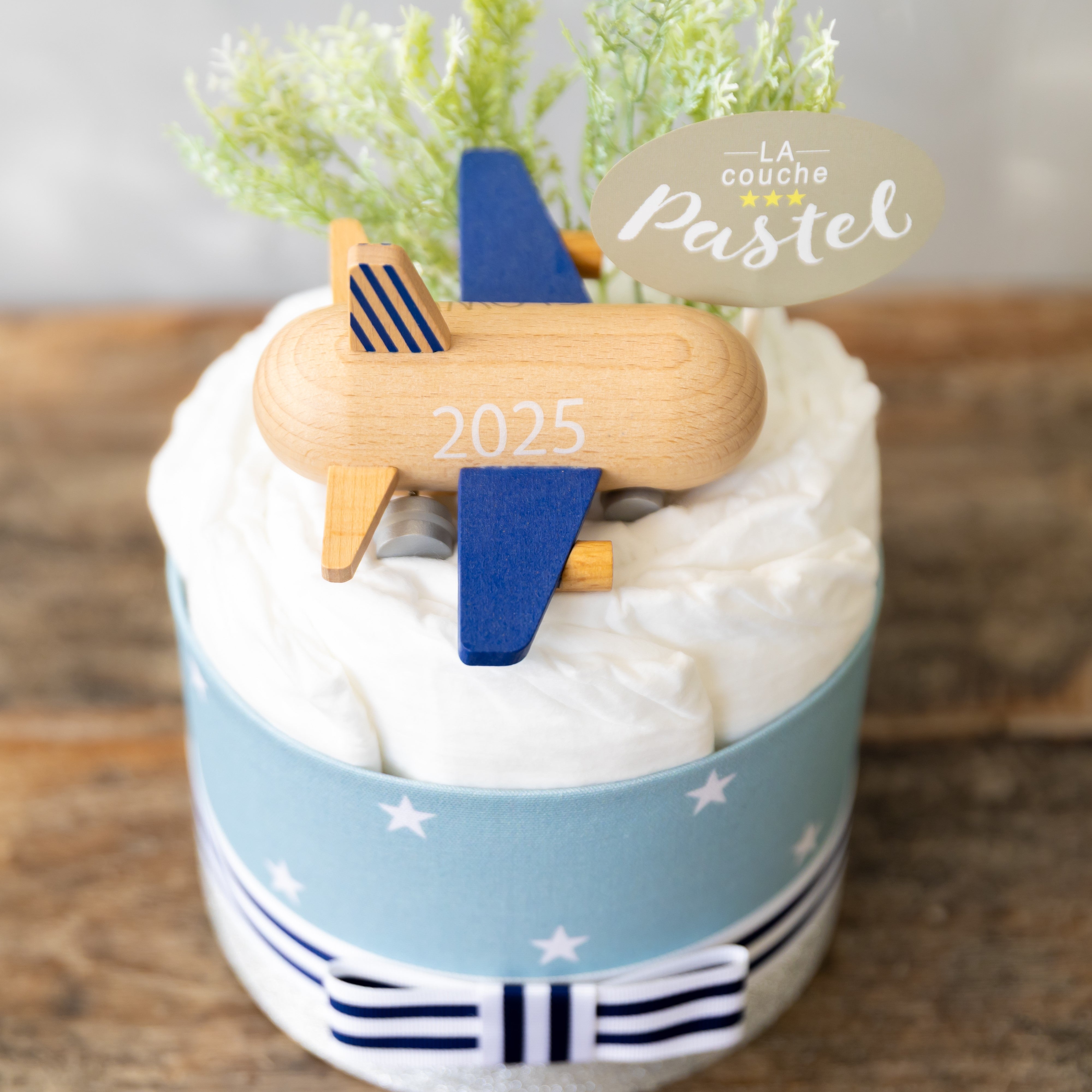 LA couche(ラクーシュ)|限定おもちゃ付き オーガニックおむつケーキ ラクーシュパステル