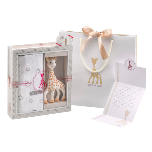 キリンのソフィー|おくるみセット (紙袋・カード付き)|Vulli(ヴュリ)
