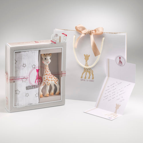 キリンのソフィー|おくるみセット (紙袋・カード付き)|Vulli(ヴュリ)