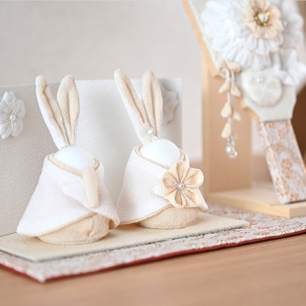 HAKI(ハキ)うさぎ雛と羽子板セット