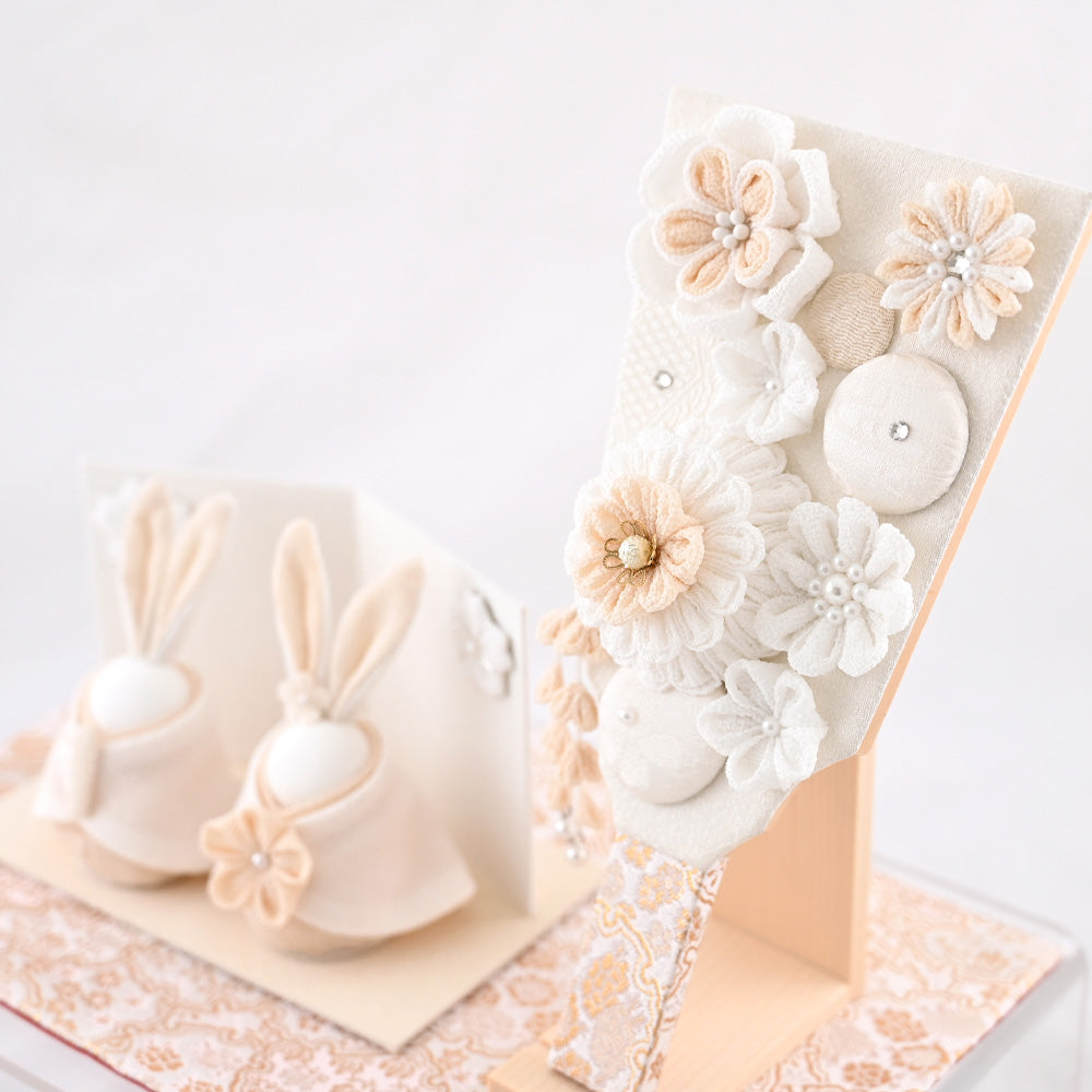 HAKI(ハキ)うさぎ雛と羽子板セット