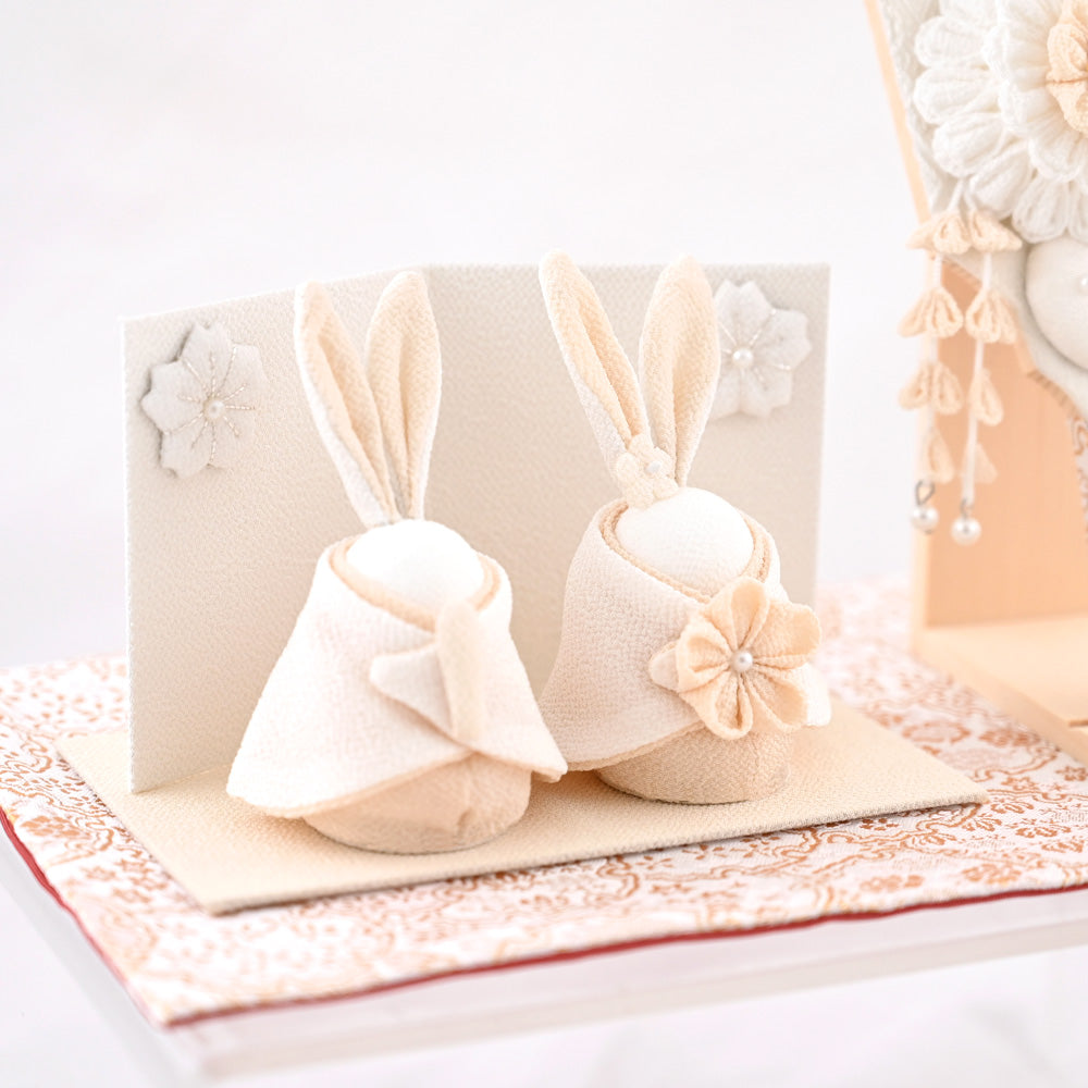 HAKI(ハキ)うさぎ雛と羽子板セット