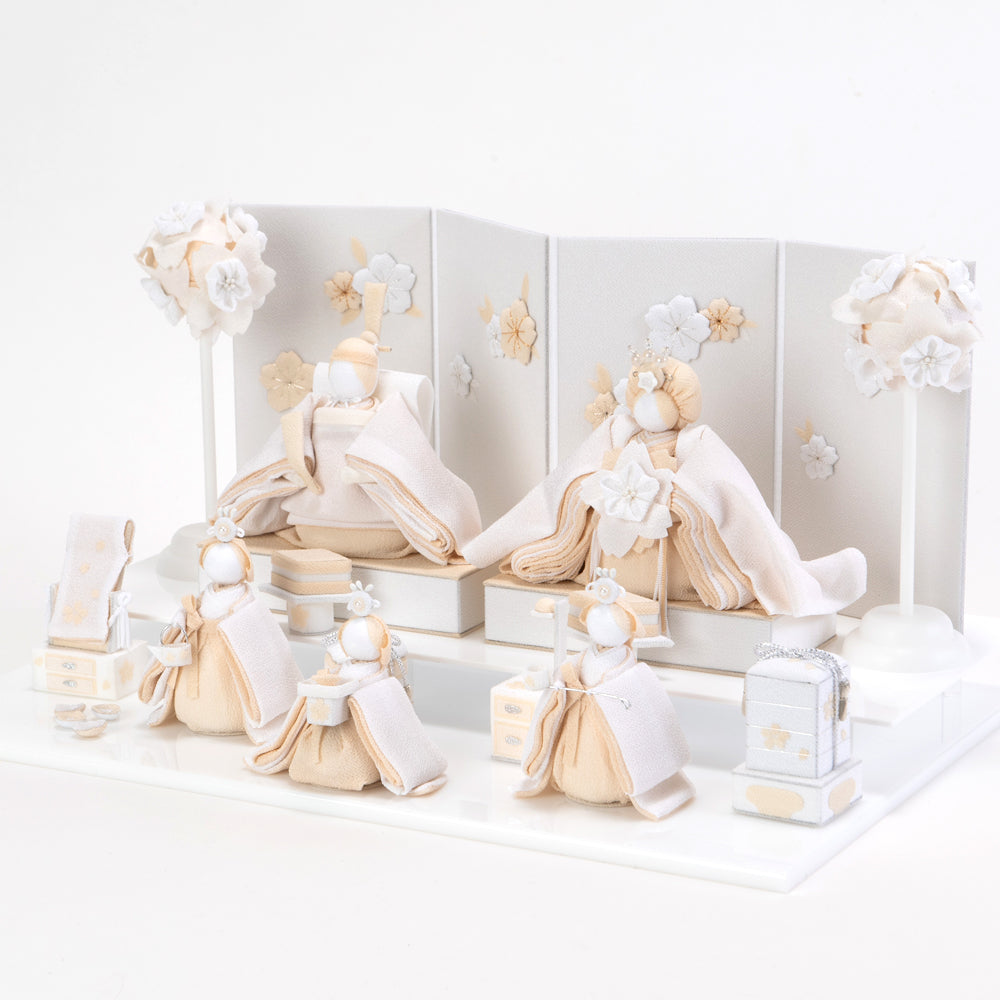 雛人形 HAKI(ハキ) 麗華(れいか) 雛揃 白粋