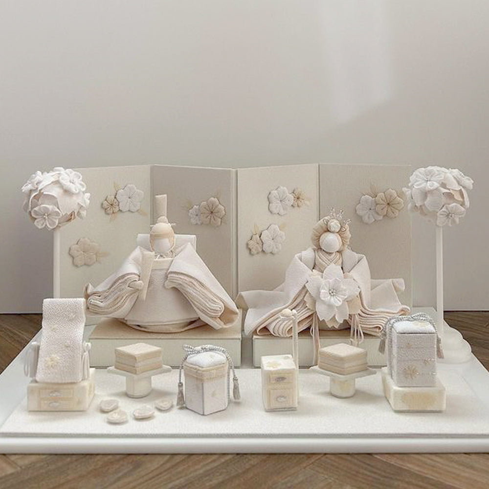 雛人形 HAKI(ハキ) 麗華(れいか) 雛揃 白粋