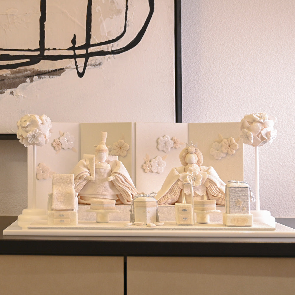 雛人形 HAKI(ハキ) 麗華(れいか) 雛揃 白粋