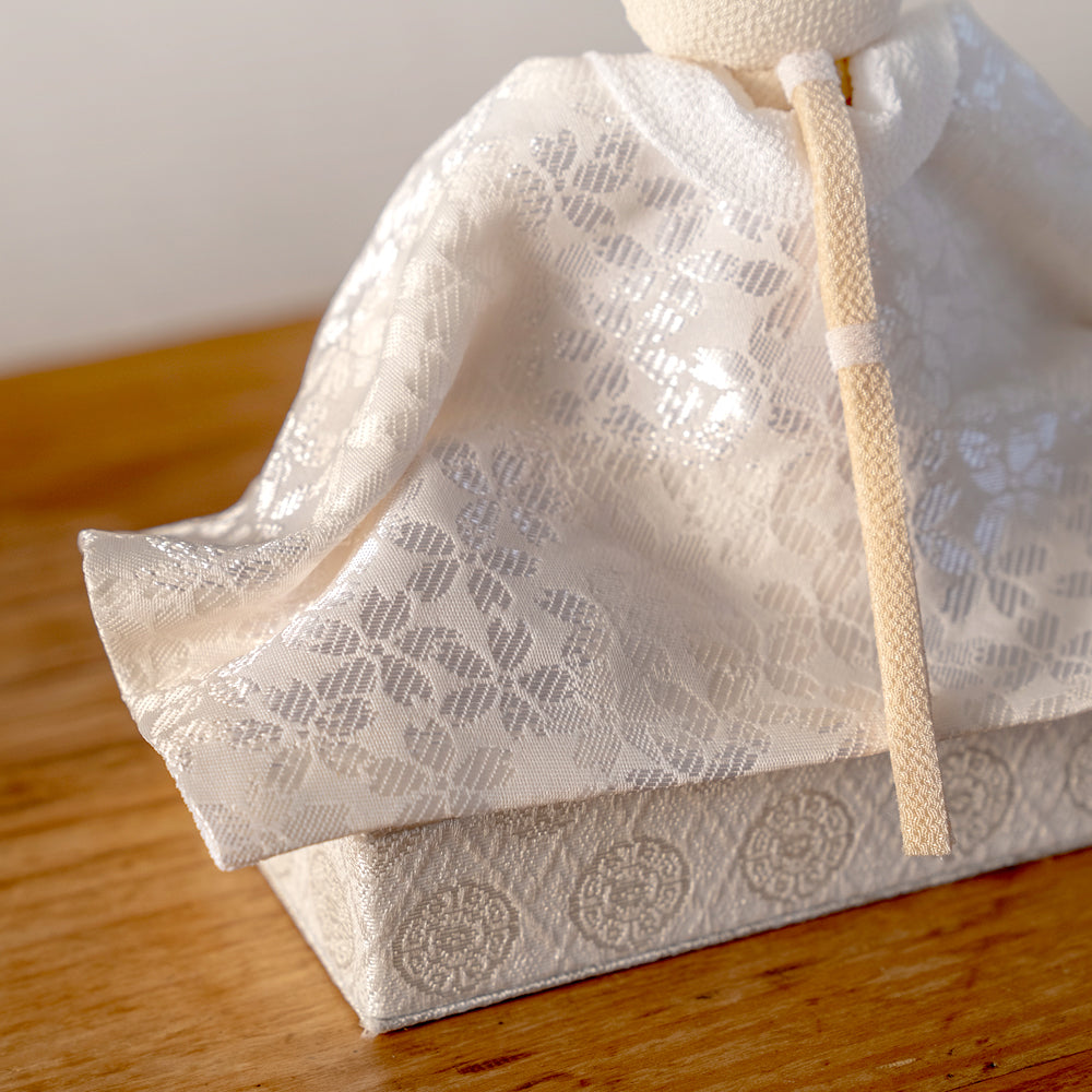 雛人形 HAKI(ハキ) 麗華(れいか)プレミアム 金襴西陣織 雛揃 白粋