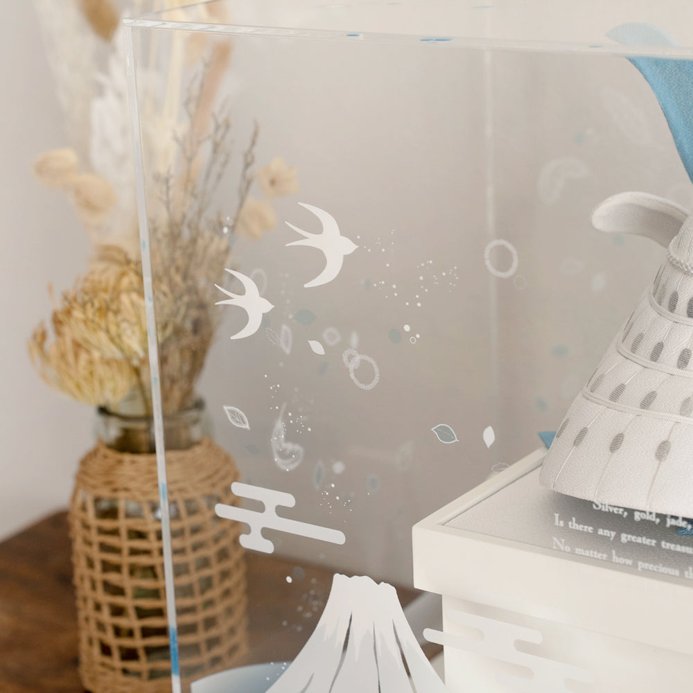 五月人形・兜飾り HAKI(ハキ) 葵宙 (あおい) 白粋