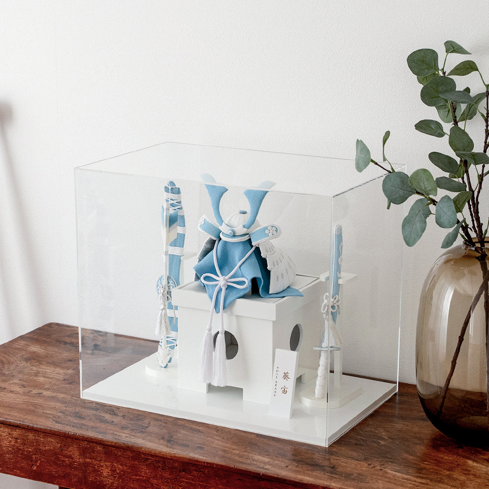 五月人形・兜飾り HAKI(ハキ) 葵宙 (あおい) 白粋