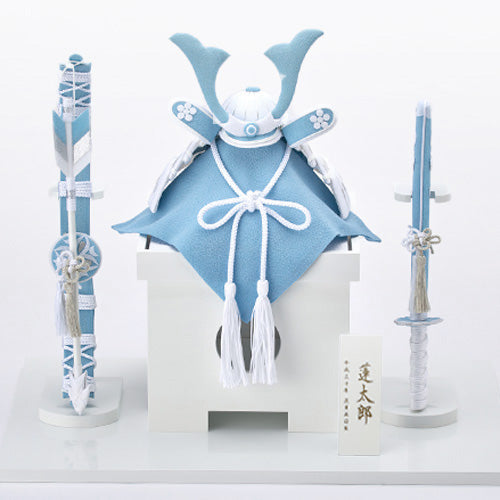 五月人形・兜飾り HAKI(ハキ) 葵宙 (あおい) 白粋