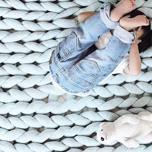 Cantona Tokyo(カントナトーキョー)|Cloudy ハンドニットブランケット・ベビーガード