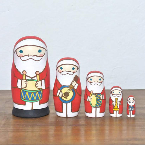 キムラアンドコー|MATRYOSHKA サンタ楽隊5sets|KIMURA & Co.