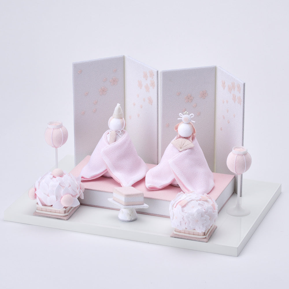雛人形 HAKI(ハキ) 桜舞うお雛様 心春(こはる) 白粋 cuna select限定