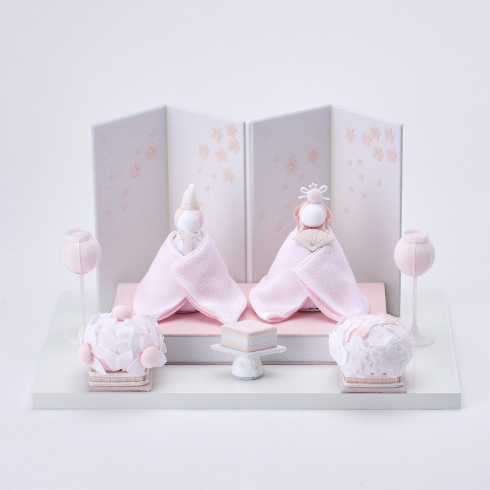 雛人形 HAKI(ハキ) 桜舞うお雛様 心春(こはる) 白粋 cuna select限定