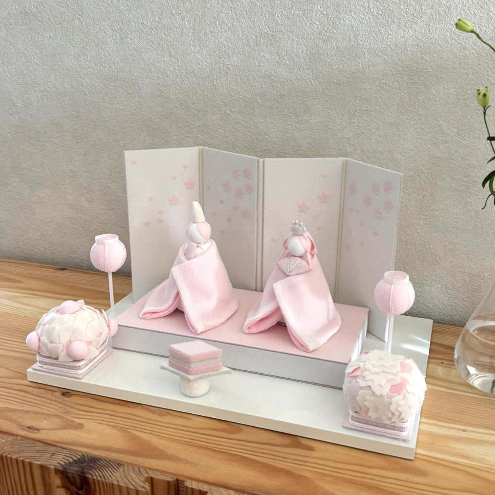 雛人形 HAKI(ハキ) 桜舞うお雛様 心春(こはる) 白粋 cuna select限定