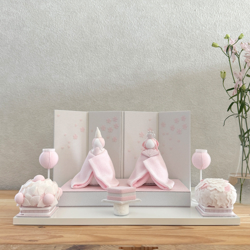 雛人形 HAKI(ハキ) 桜舞うお雛様 心春(こはる) 白粋 cuna select限定