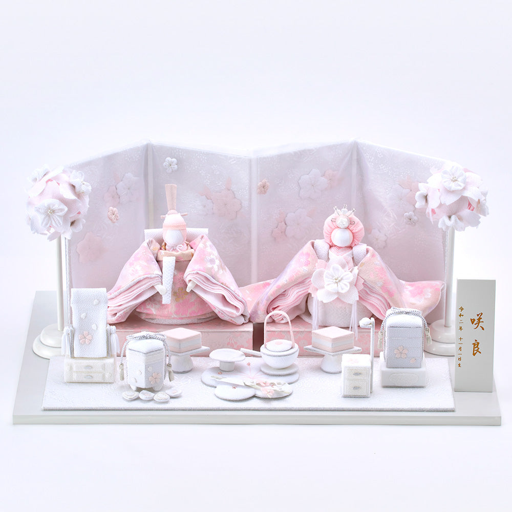 雛人形 HAKI(ハキ) 桃花 絢爛 (ももか けんらん) 金襴西陣織 白粋 cuna select限定 名入れ木札特典付き