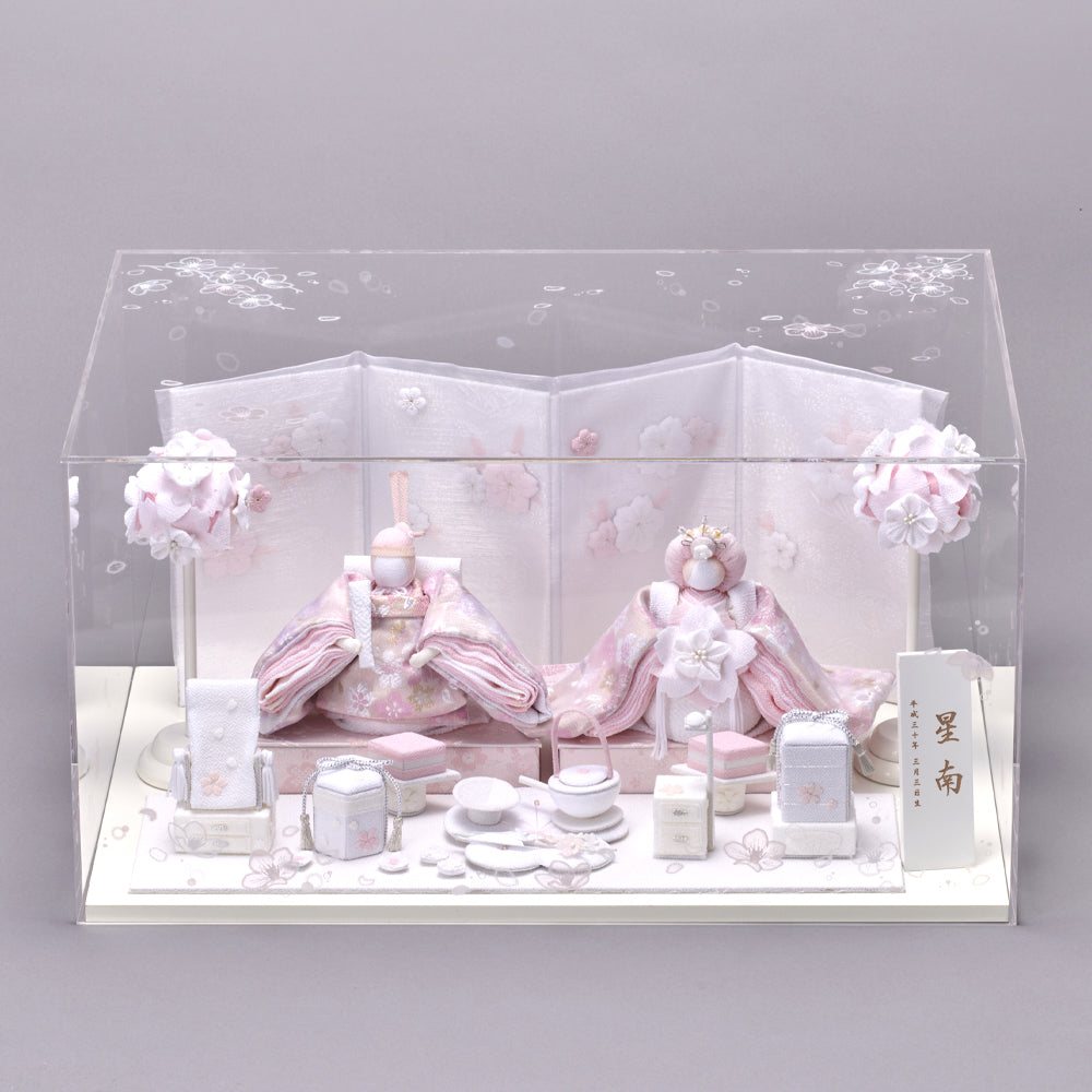雛人形 HAKI(ハキ) 桃花 絢爛 (ももか けんらん) 金襴西陣織 白粋 cuna select限定 名入れ木札特典付き