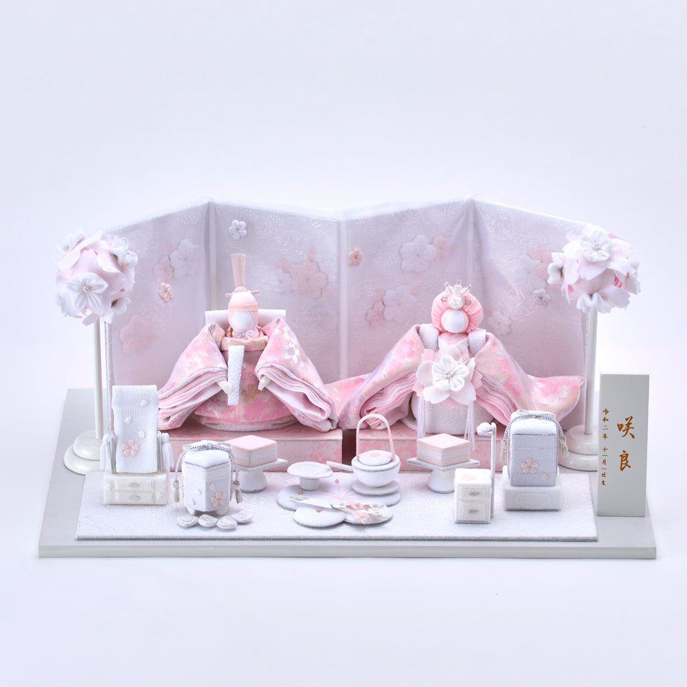雛人形 HAKI(ハキ) 桃花 絢爛 (ももか けんらん) 金襴西陣織 白粋 cuna select限定 名入れ木札特典付き