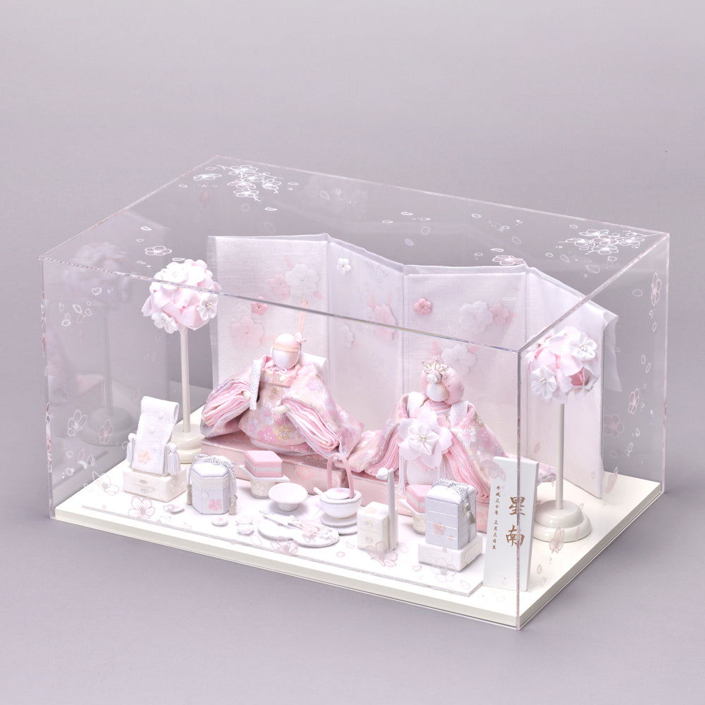 雛人形 HAKI(ハキ) 桃花 絢爛 (ももか けんらん) 金襴西陣織 白粋 cuna select限定