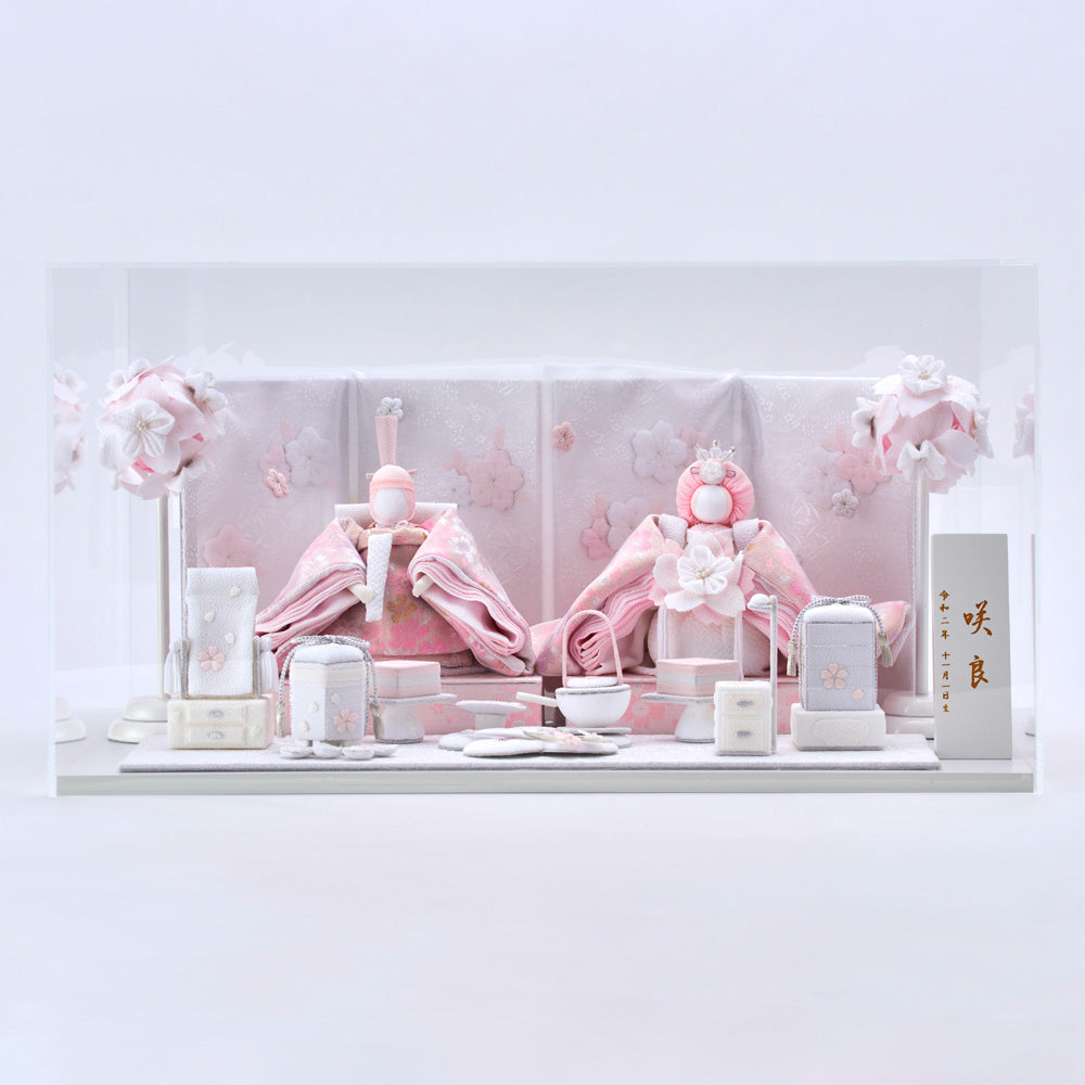 雛人形 HAKI(ハキ) 桃花 絢爛 (ももか けんらん) 金襴西陣織 白粋 cuna select限定
