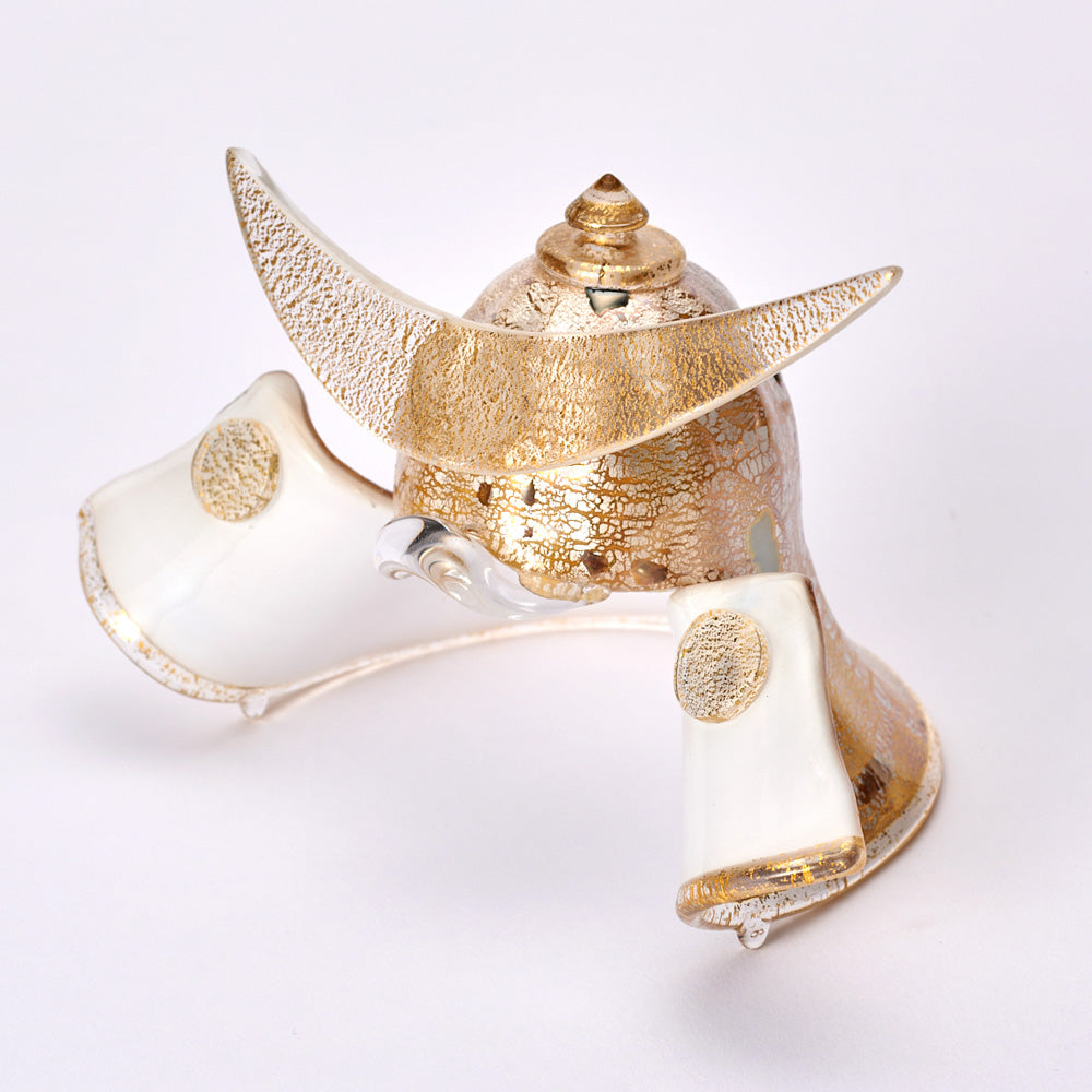 五月人形・兜飾り Glass studio MIGAKI ヴェネチアングラスの節句兜 光-luce-(ルーチェ) 当店限定