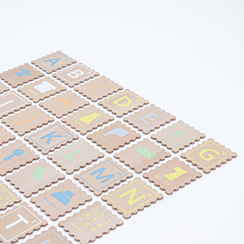 dou?(ドウ?)|木製アルファベットカード ABC stamp