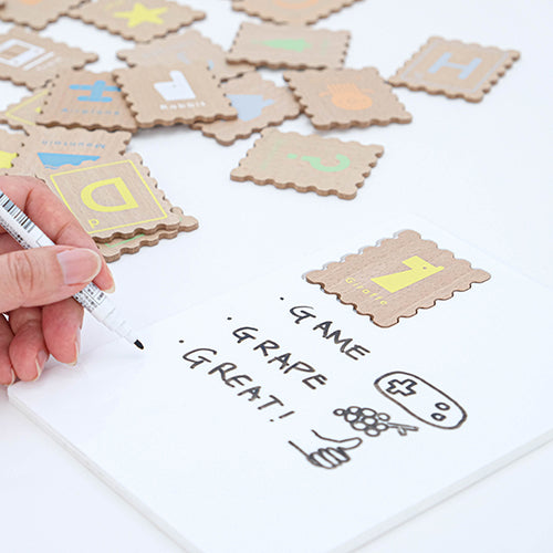 dou?(ドウ?)|木製アルファベットカード ABC stamp