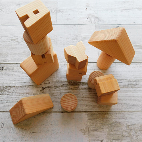 KOUGI(コウギ)|おなまえ積み木 Lサイズ(桐箱付き)