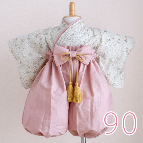 咲重(SAE)|オートクチュールレースベビー袴 和洋袴- 花風・伊吹 (名入れなし)