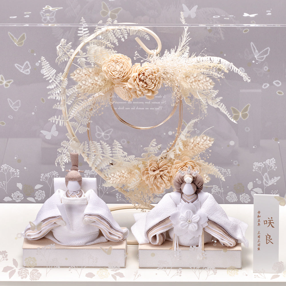 雛人形 美奏 あわいろ リース cuna select限定 雛揃 淡色