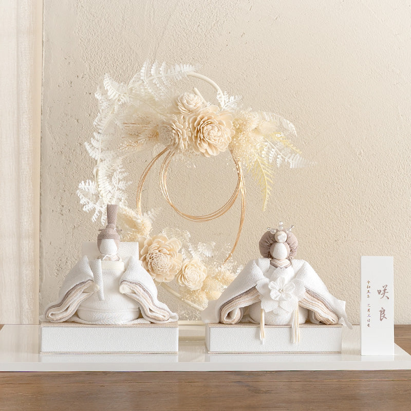 雛人形 美奏 あわいろ リース cuna select限定 雛揃 淡色