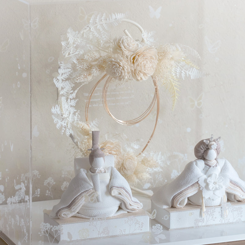 雛人形 美奏 あわいろ リース cuna select限定 雛揃 淡色