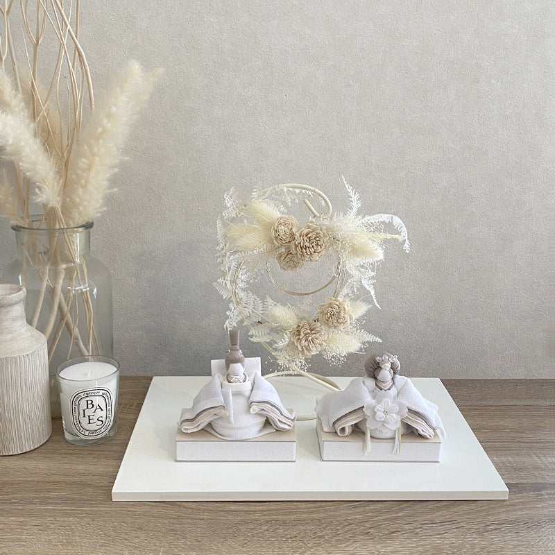 雛人形 美奏 あわいろ リース cuna select限定 雛揃 淡色