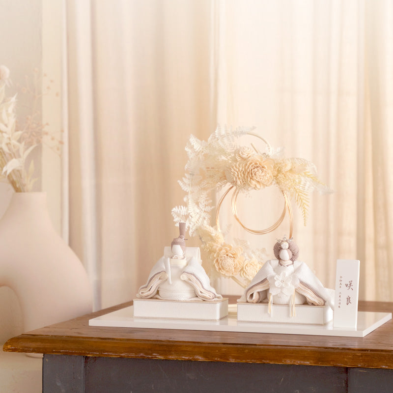 雛人形 美奏 あわいろ リース cuna select限定 雛揃 淡色